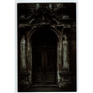 Dark Ornate Gothic Entrance Photochrome Postcard 5.5x4 Unposted
